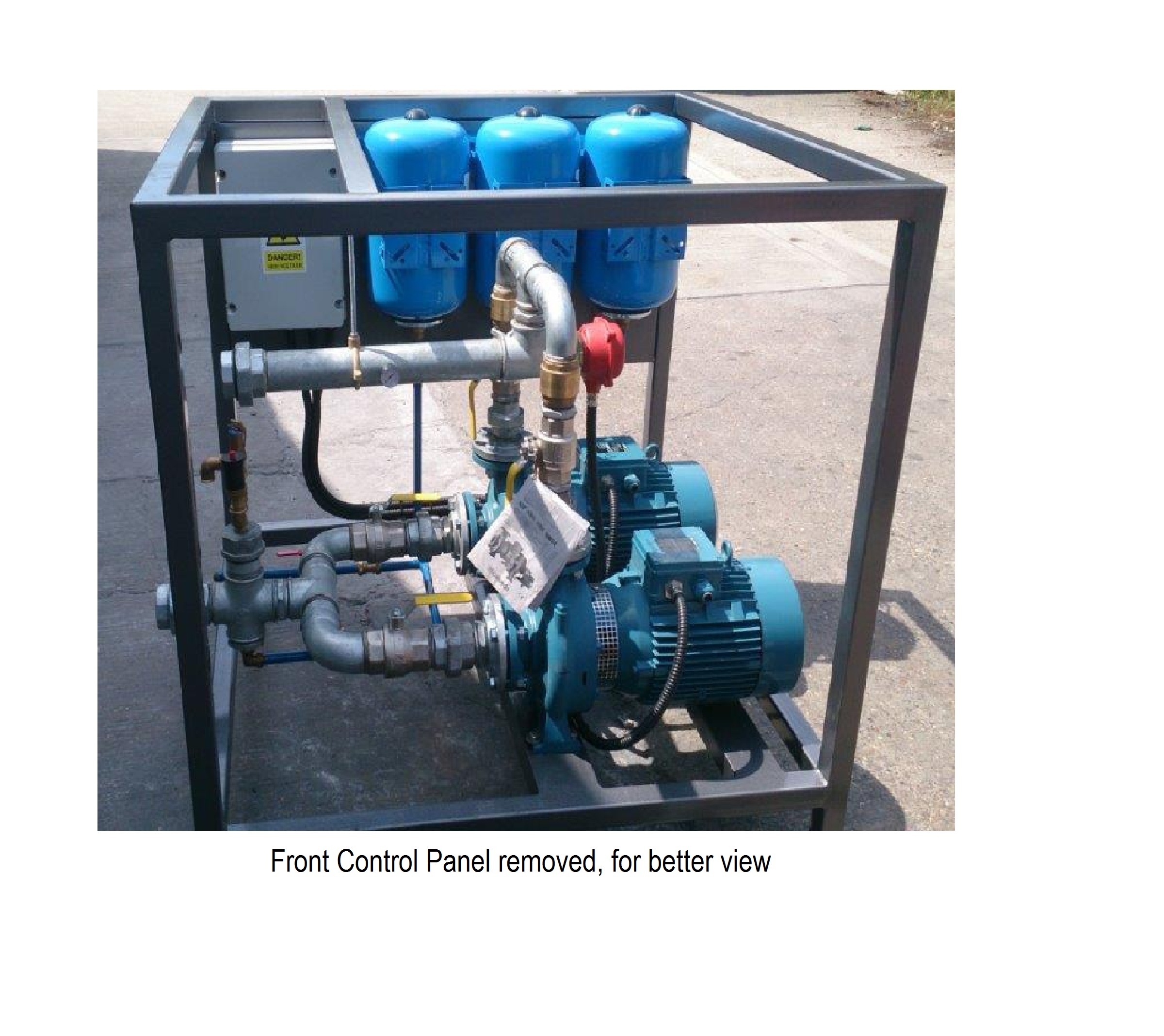 folder overdraw Site line Water cooling pump module for 125kW system, two pumps, Induction Furnace  Spare Parts